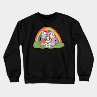 Rainbow Garden Parking Crewneck Sweatshirt